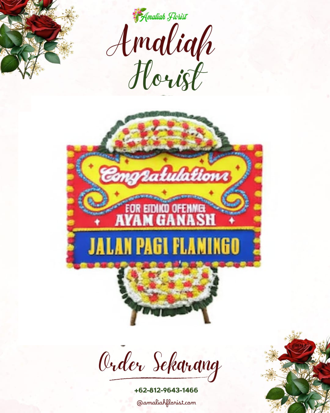 Sewa Papan Bunga Bancar